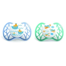 Пустышка Nuvita ортодонтическая Air 0м+ 2шт. для мальчика (NV7060Boy): Возраст с рождения
