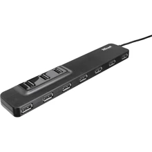 Аксессуар для накопителя Trust Oila 10port port USB 2.0 Hub (20575): Тип аксессуара USB Hub
