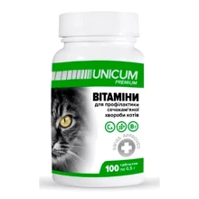 Витамины для котов Unicum Premium для профилактики мочекаменной болезни 100 табл. 50 г/10 (UN-036): Вид Таблетки