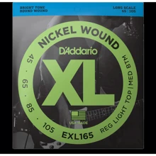 Струна для гитар Комплект струн D'addario EXL165 XL Nickel Wound Bass Regular Light Top / Medium Bottom (45-105): Тип Комплект струн