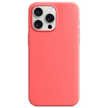 Чехол для iPhone Monblan Silicone Case MagSafe Guava for iPhone 15 Pro Max: Цвет розовый