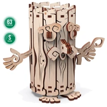 Механический деревянный 3D-пазл Mr. PlayWood Лесник - шкатулка 24x18x3 см (10605): Вид наука и техника