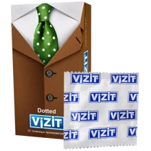 Презервативи латексні VIZIT Dotted з пухирцями №12: Тип Для максимального захисту