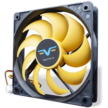 Кулер Frime FYF120 Black/Yellow 3-pin (FYF120HB3): Уровень шума, dB 24