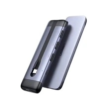 Адаптер Ugreen Adapter CM285 USB-C to HDMI+3xUSB3.0+USB-C Space Gray (70408): Цвет серый