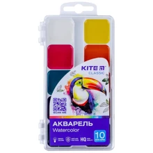 Акварель Kite Classic 10 цветов (K-060): Тип Акварельные