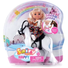Кукла типа Барби малышка Bambi DEFA 8410 на пони (Белый): Возраст от 3 лет