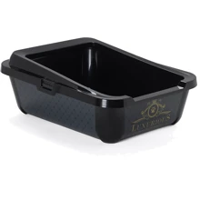 Туалет Moderna Luxurious Pets Hercules для котов с бортом, 51x39x19 см черный (K162015AA): Вид Открытый