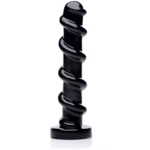 Фаллоимитатор с винтовой конструкцией Master Cock Mighty Screw 9.5 inch Dildo (чёрный): Назначение Вагинальные