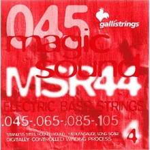 Струна для гитар Струны для бас-гитары Galli Magic Sound MSR44 (45-105) Stainless Steel Medium: Тип Комплект струн