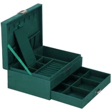 Скринька для прикрас (футляр для біжутерії) Springos 27x19x10.5 см HA1049: undefined undefined