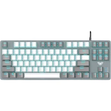 Клавиатура Aula F3287 Keycap KRGD Blue USB UA Grey/White (6948391240954): Подключение проводное