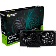 Відеокарта Palit GeForce RTX 4060 Ti Dual OC 8GB (NE6406TT19P1-1060D): Обсяг пам'яті, Гб 8
