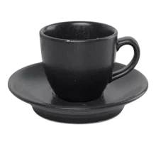 Чашка с блюдцем Porland Seasons Black для кофе 80 мл (213-212109.Bl): Тип Чашка с блюдцем для кофе