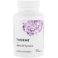 Thorne Research Iodine & Tyrosine 60 Caps Йод и Тирозин: Тип Йод