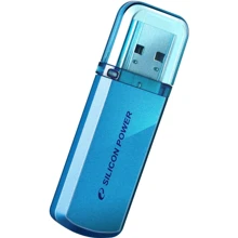 USB-флешка Silicon Power 64GB Helios 101 USB 2.0 Blue (SP064GBUF2101V1B): Стандарт USB USB 2.0
