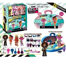 Игровой набор кукла Bela Dolls, чемодан с мебелью, одежда, украшения, аксессуары (BL1162): Производитель Noname