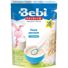 Каша молочная Bebi Premium Рисовая 200 г (1105032): Тип Каши молочные