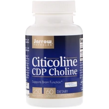 Jarrow Formulas, Citicoline, CDP Choline, 250 mg, 60 Capsules (JRW20012): Форма выпуска Капсулы