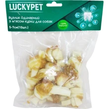Ласощі Lucky Pet для собак Вузол одинарний №1 з м'ясом курки 5-7 см 10 шт (551160): Виробник Lucky Pet