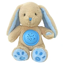 Музыкальный Кролик Hadi Baby Mix STK-18957 с проектором голубого цвета: Особенности с проекцией, звуковое сопровождение