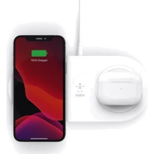 Зарядное устройство Belkin Dual Wireless Charger 15W White (WIZ008VFWH): Кабель в комплекте отсоединяемый