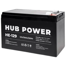 Hub Power 12V 9 Ah (HE-129): Тип Аккумулятор