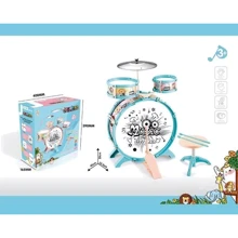 Барабанная установка Music Jazz Drum голубая (M 4203): Производитель Noname