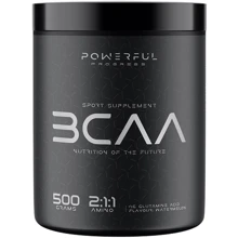 Аминокислота для спорта Powerful Progress BCAA 2:1:1 500 g / 50 servings / strawberry: Вкус Клубника
