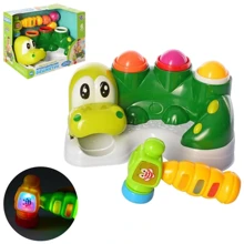 Гра стукача Limo Toy Крокодил музична дерев'яна Зелена (M 5475): Тип стучалочка