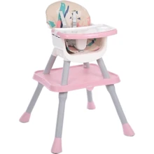 Стульчик для кормления Bambi pink (M 5672-8): Тип трансформер