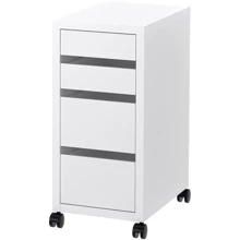Комод на колесах ІКЕА MICKE 35х75 см белый (90213078): undefined undefined
