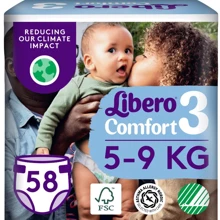 Підгузки Libero Comfort 3 (58шт): Тип Подгузники