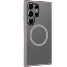 Чехол для телефонов Mobile Case TPU+PC Metal Buttons with MagSafe Colorful Grey for Samsung S928 Galaxy S24 Ultra: Совместимость Samsung S928 Galaxy S24 Ultra
