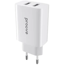 Зарядний пристрій Proove Wall Charger 2xUSB Rapid 10.5W White: Кабель в комплекті отсутствует