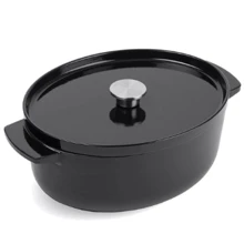 Гусятниця KitchenAid чавунна з кришкою, 5.6 л, чорна (CC006064-001): Найменування Гусятница с крышкой