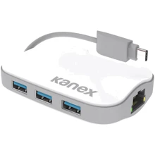 Адаптер Kanex USB-C to 3xUSB 3.0+Gigabit Ethernet Adapter White (K181-3PX1E-WT): Колір білий