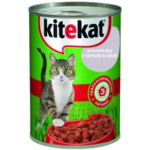 Влажный корм для котов Kitekat с уткой в желе 400г (9003579306529): Тип Влажный корм