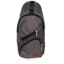 Чоловіча сумка-слінг DNK Leather сіра (DNK-JOKER№2-BAG-10): Стать Мужской