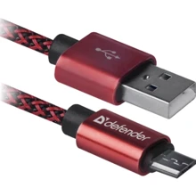 Кабель Defender USB Cable to microUSB 1m Red (87801): Тип USB Cable - microUSB
