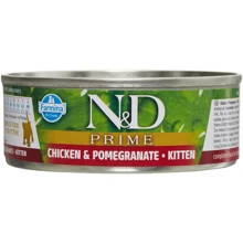 Беззерновий вологий корм для кошенят Farmina N&D Grain Free Prime Chicken Kitten з куркою та гранатом 70 г (8606014102901): Тип Влажный корм