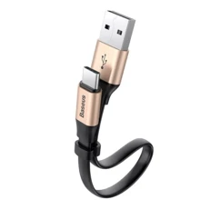 Кабель Baseus USB Cable to USB-C Nimble Portable 23cm Gold (CATMBJ-0V): Тип USB Cable - USB-C