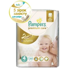 Подгузники Pampers Premium Care Maxi (8-14 кг) 20 шт (4015400740698): Тип Подгузники