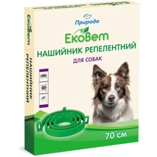 Ошейник репеллентный Природа ЕкоВет для собак 70 см (4823082411160) Ошейник репеллентный Природа ЕкоВет для собак 70 см (4823082411160)
