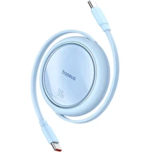 Кабель Baseus Cable USB-C to USB-C Free2Draw Mini Retractable Charging 100W 1m Blue (P10364500311-00): Тип USB-C - USB-C