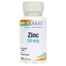 Solaray Zinc 50 mg 100 Veggie Caps Цинк: Тип Цинк