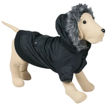 Куртка с капюшоном Flamingo Polar Black для собак черная 38 см: Тип Куртки