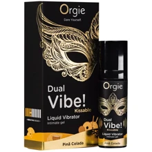 Жидкий вибратор Orgie Dual Vibe! Pina Colada Kissable Liquid Vibrator, 15 мл: Форма выпуска Жидкий вибратор