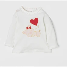 Лонгслів H & M 6980139 74 см молочний: Стать дівчинка