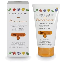 Крем сонцезахисний L'Erbolario Piccolosole Creme Solare Bimbi Protezione SPF 50+ 75 ml: Призначення Защита от солнца